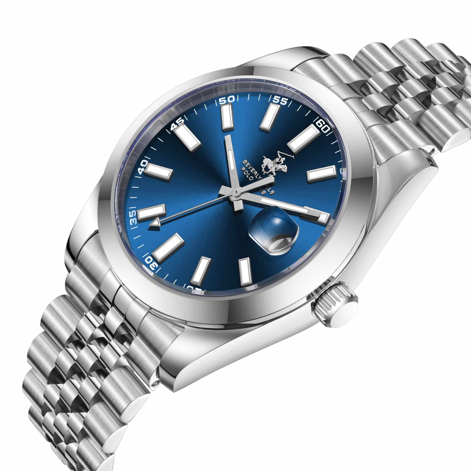 Beverly Hills Polo Club Silver Stainless Steel Date Watch - BP3810X.390 Secondary image