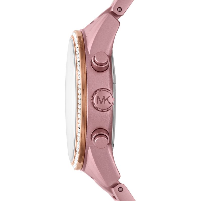 Michael Kors Ritz Chronograaf Dameshorloge van roze aluminium - MK6753 Secundaire afbeelding