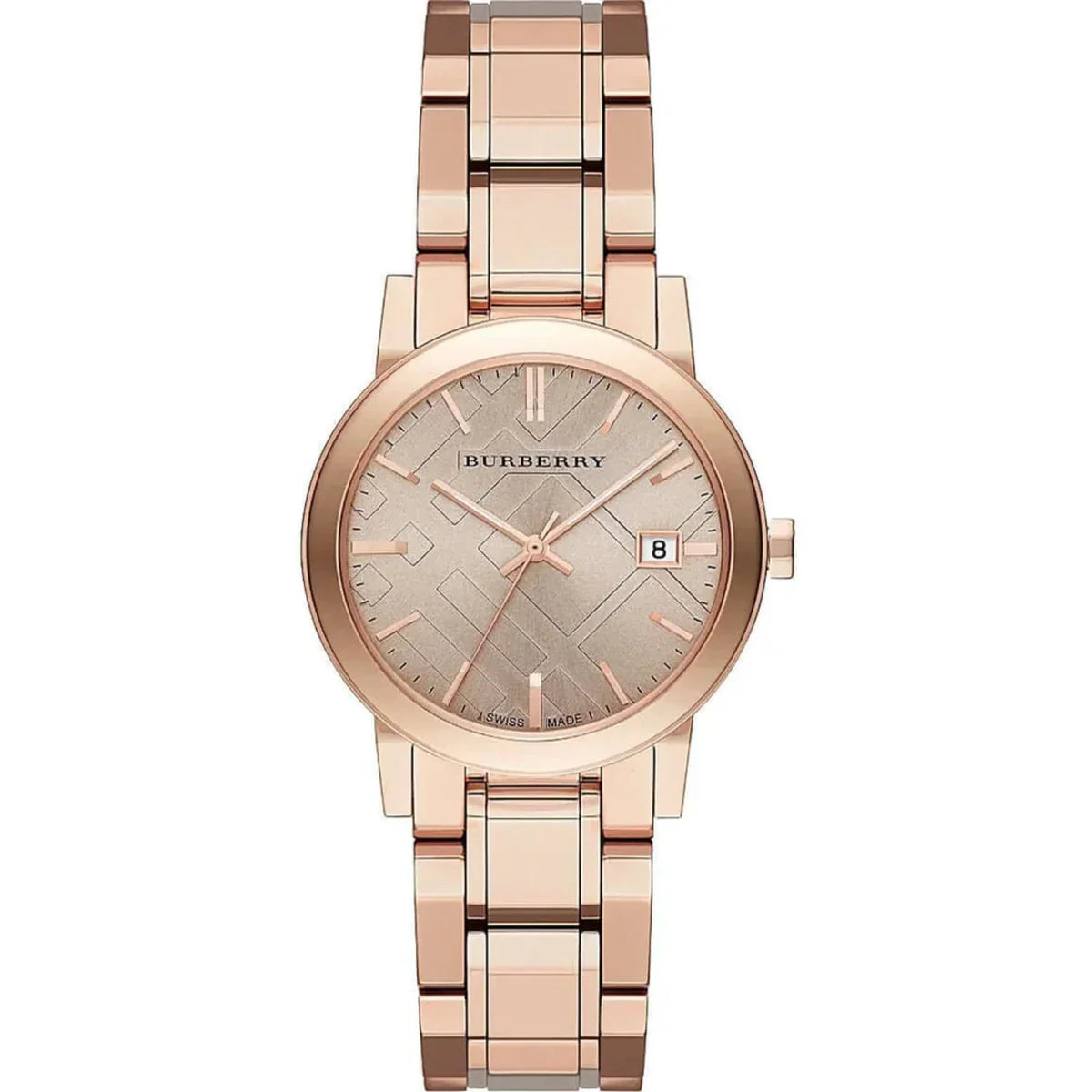 Burberry The City Rose Check Stamped Dial Rose Gold Stainless Steel Women's BU9135 Secondary image