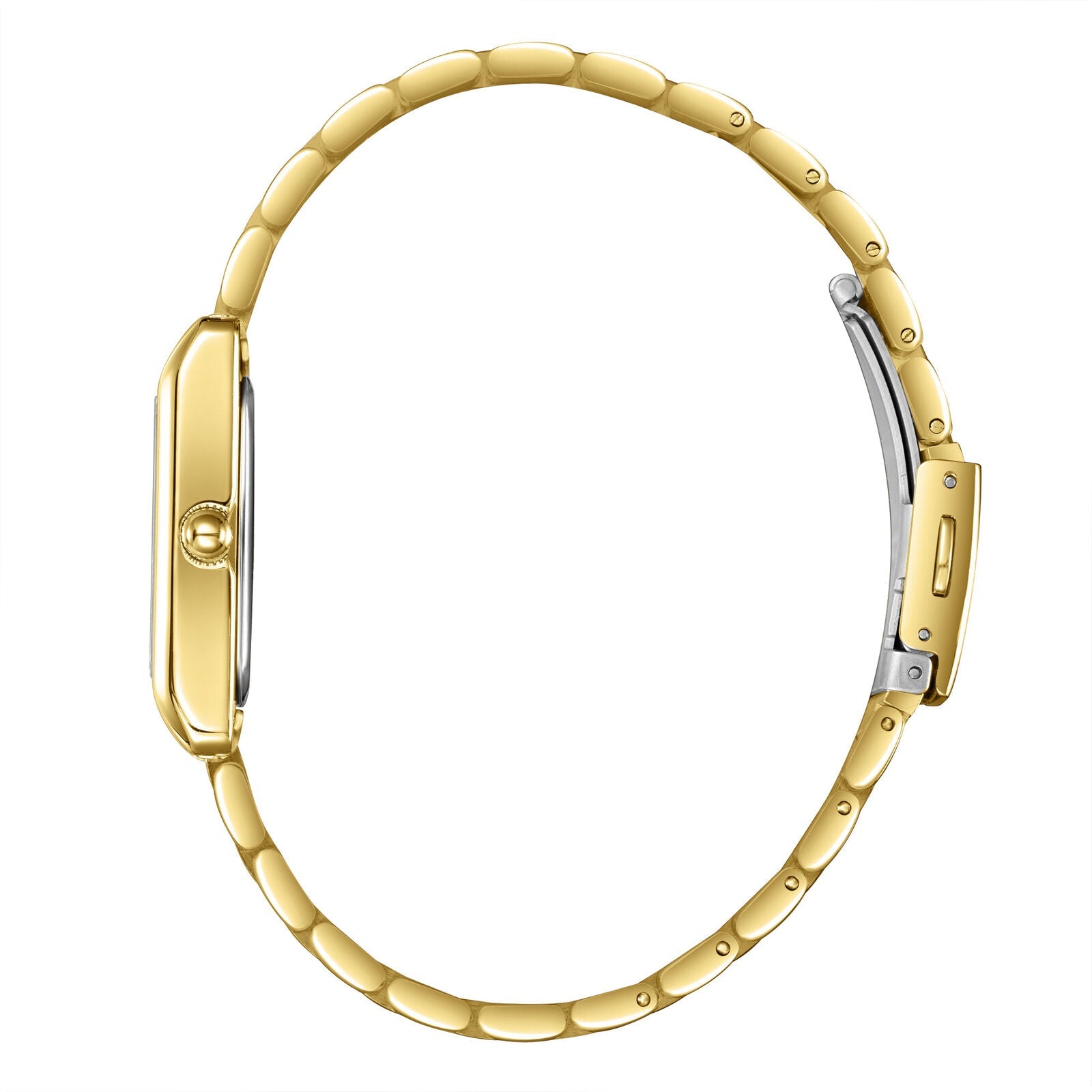 Lee Cooper Square Silver Dial Gold Watch - LC08300.130