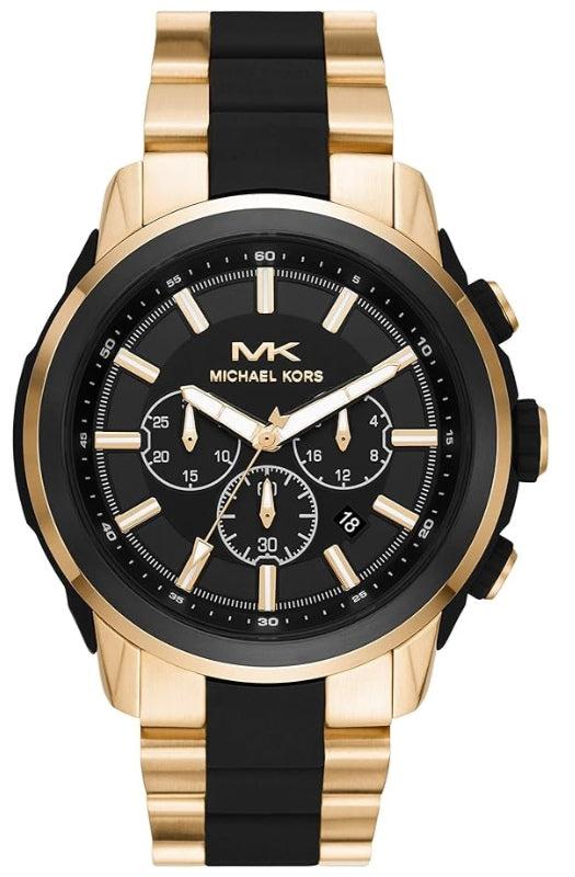 Michael Kors Lennox Chronograph Black Dial Two-Tone Men's Watch - MK8990 Hoofdafbeelding