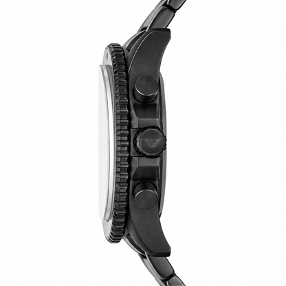 Emporio Armani 43mm Black Dial Stainless Steel Men's Watch AR11363