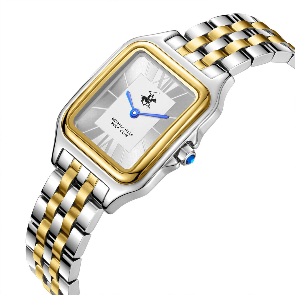 Beverly Hills Polo Club Blue Steel Two-Tone Watch BP3850C.230