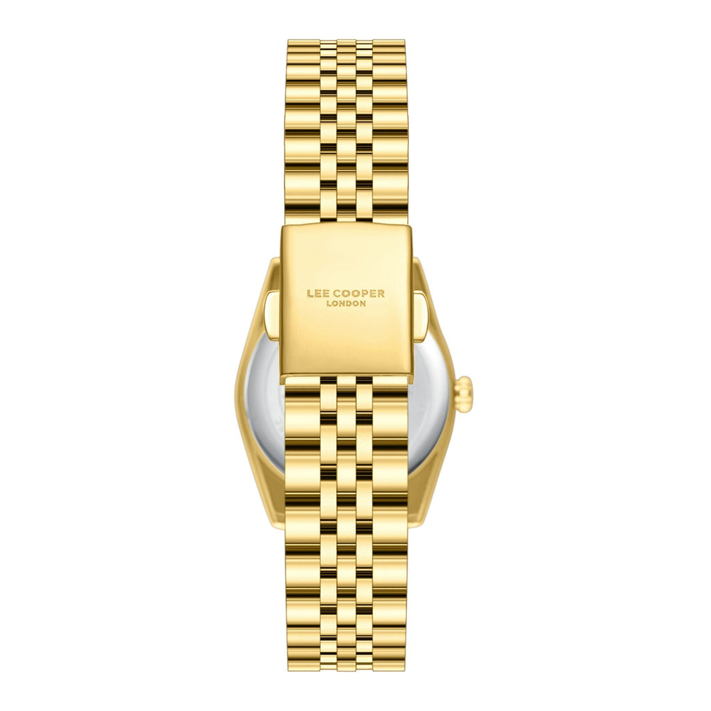 Lee Cooper Fashion White Dial Gold Watch - LC08303.120