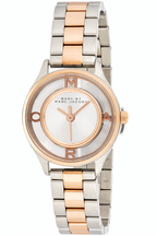 Marc By Marc Jacobs Transparent White Dial Two Tone Watch MBM3418