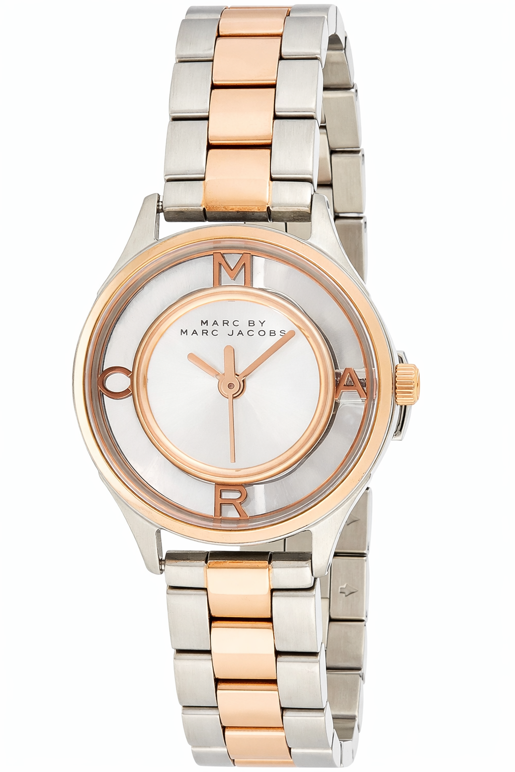 Marc By Marc Jacobs Transparent White Dial Two Tone Watch MBM3418 Secundaire afbeelding