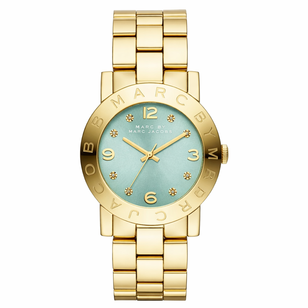 Marc By Marc Jacobs Amy Blue Gold Tone Watch MBM3301 Hoofdafbeelding