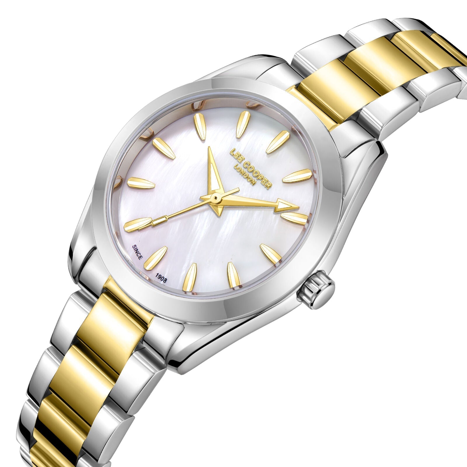 Lee Cooper Isabella White MOP Dial Two Tone Watch - LC08302.220 Secundaire afbeelding