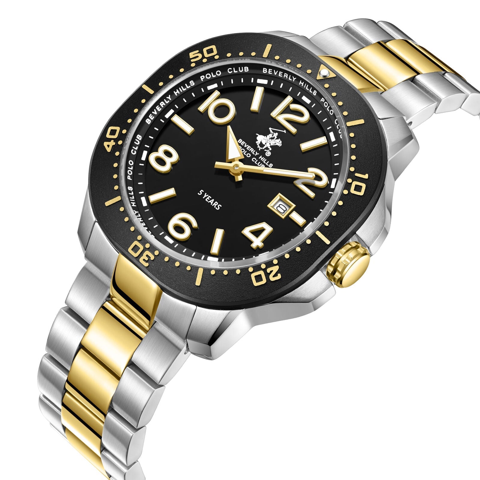 Beverly Hills Polo Club 5 Year Black Dial Two-Tone Date Watch BP3884X.350 Secundaire afbeelding