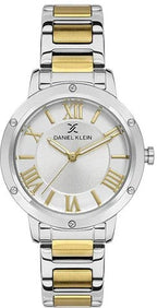 Daniel Klein Premium Silver Dial Two-Tone Watch - DK.1.13498-2