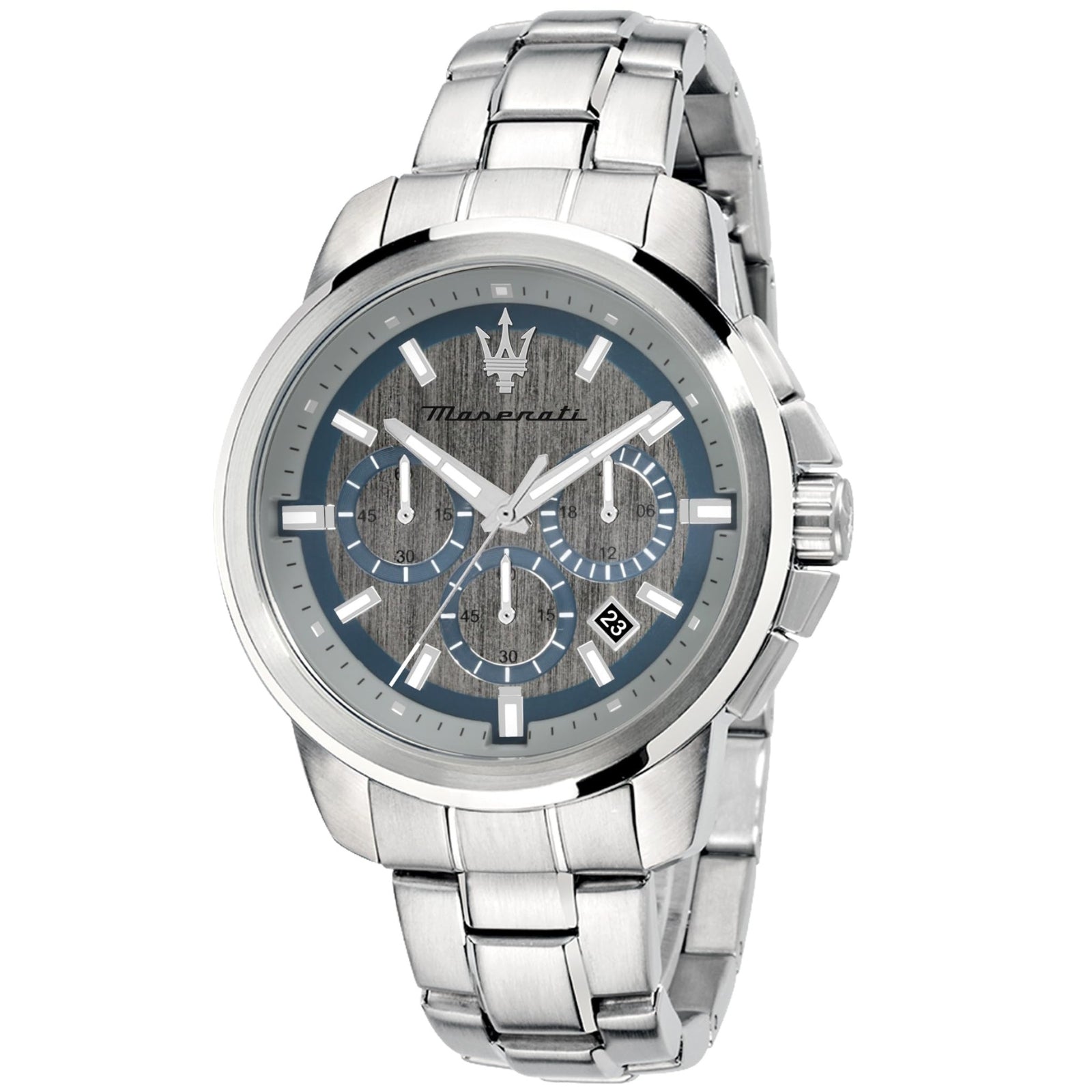Maserati Successo Chronograph Silver Dial Men's Watch R8873621006 Hoofdafbeelding