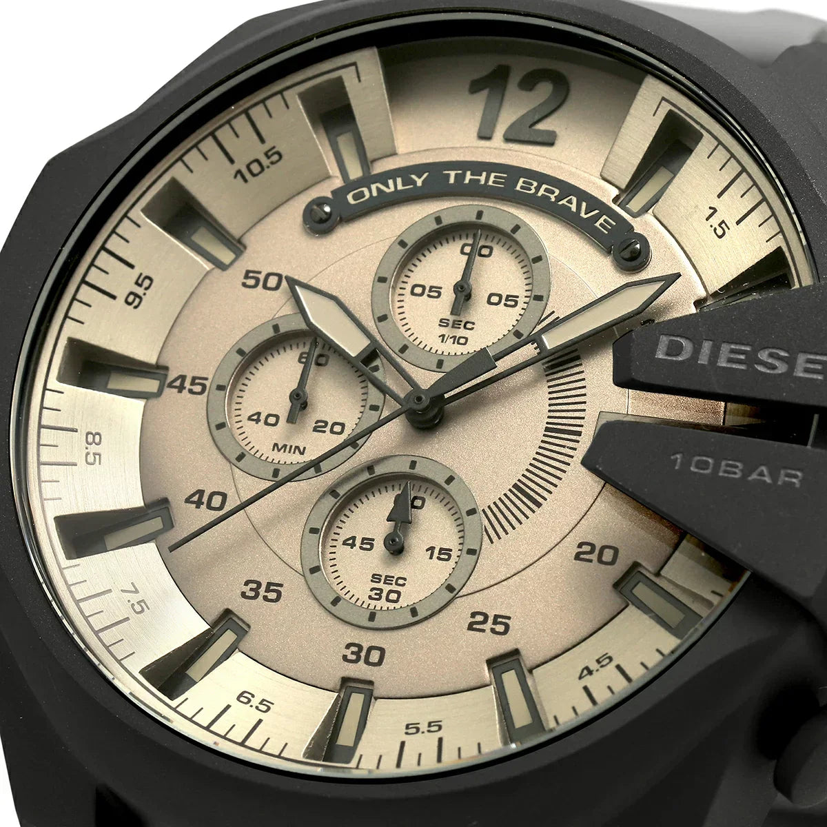 Diesel Mega Chief Men’s Gray Dial Grey Strap Chrono Watch DZ4496