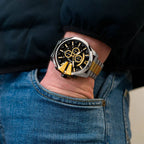 Diesel Mega Chief Silver/Gold-Tone Chronograph Watch DZ4581