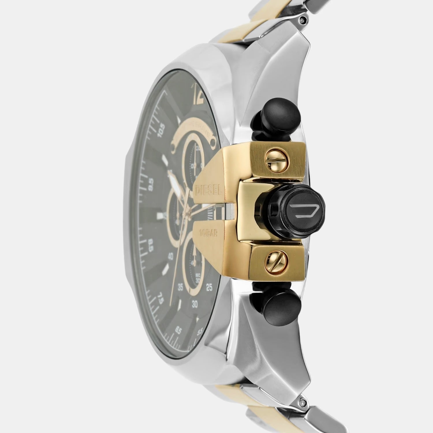 Diesel Mega Chief Silver/Gold-Tone Chronograph Watch DZ4581