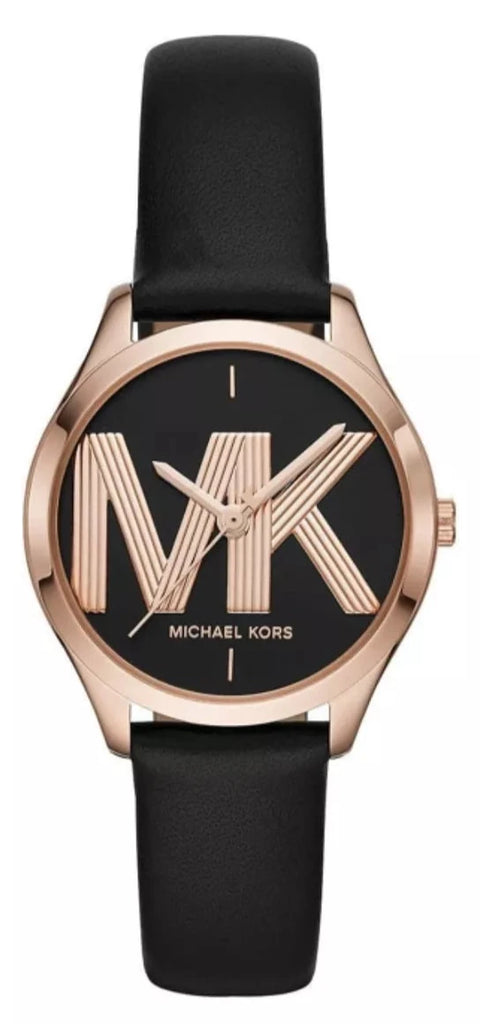 Michael Kors Jaycie Black Genuine Leather Strap Women's Watch - MK2860 Hoofdafbeelding