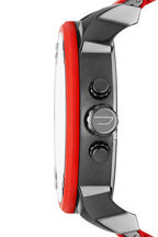 Diesel Mr. Daddy 2.0 Gunmetal Dial All Red Chronograph Men's Watch DZ7370