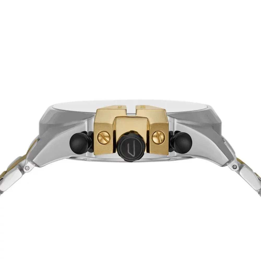 Diesel Mega Chief Silver/Gold-Tone Chronograph Watch DZ4581