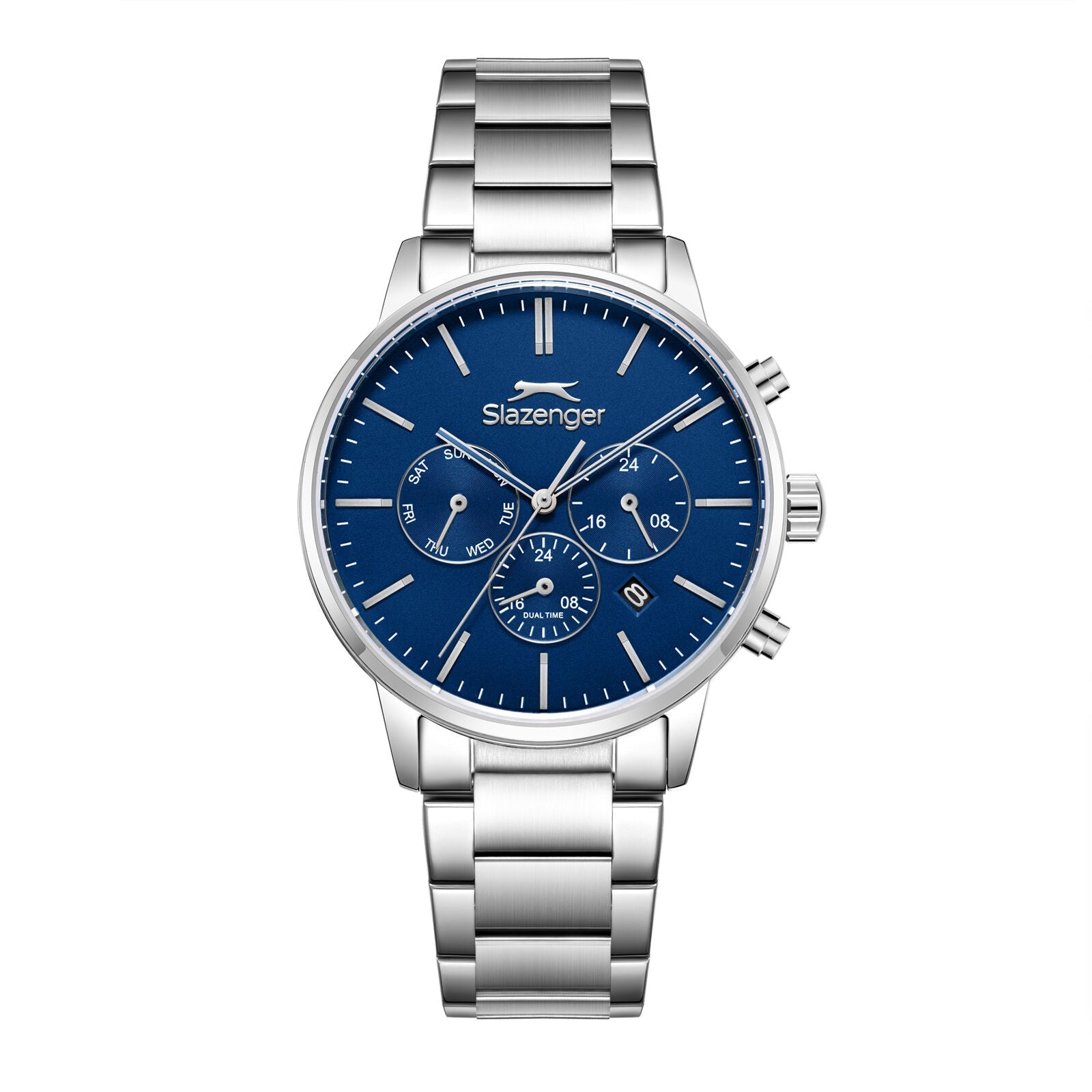 Slazenger Classic Multifunction Dark Blue Dial Silver Watch - SL.09.2585.2.390 Main image