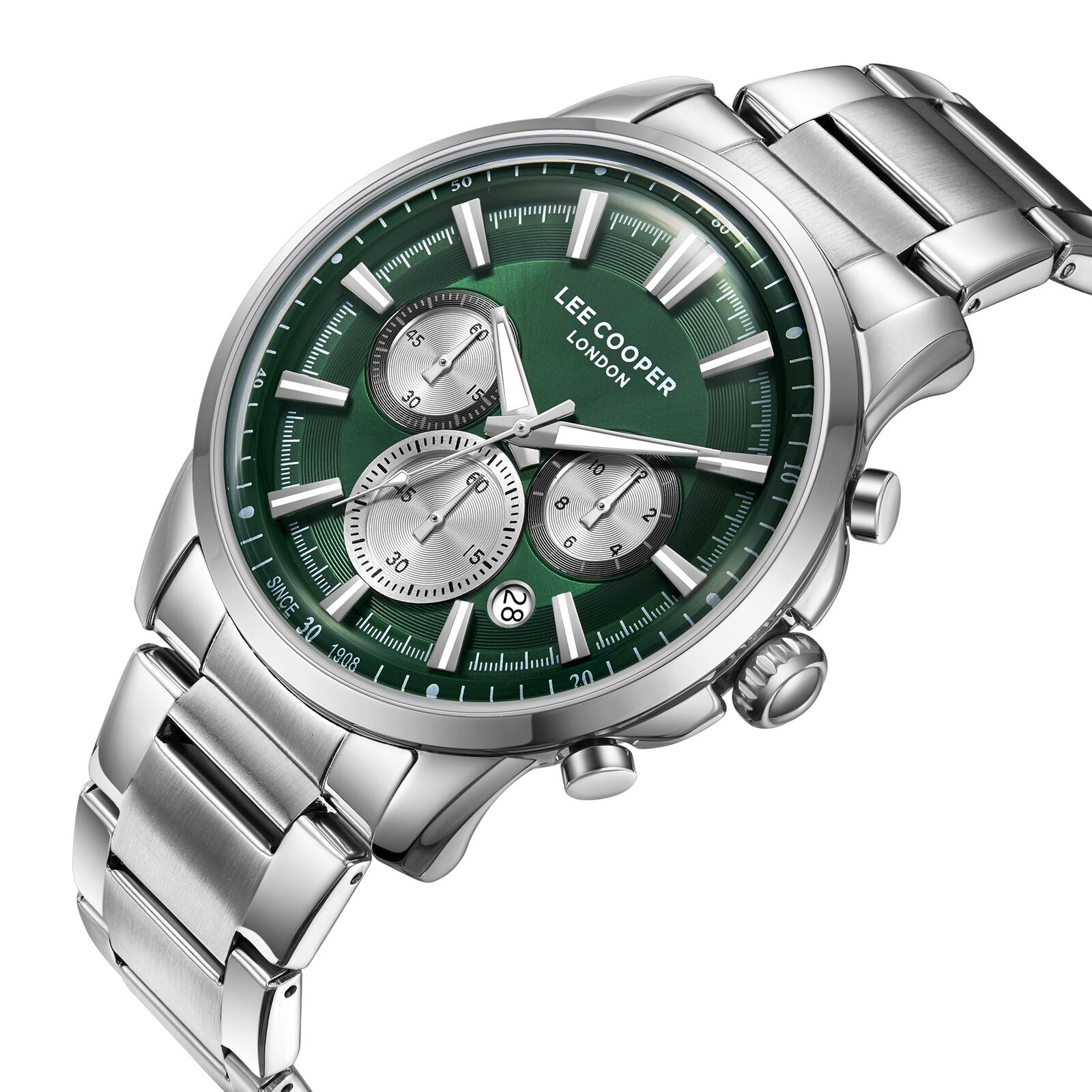 Lee Cooper Malo Multifunction Green Dial Silver Watch - LC08068.370 Secondary image