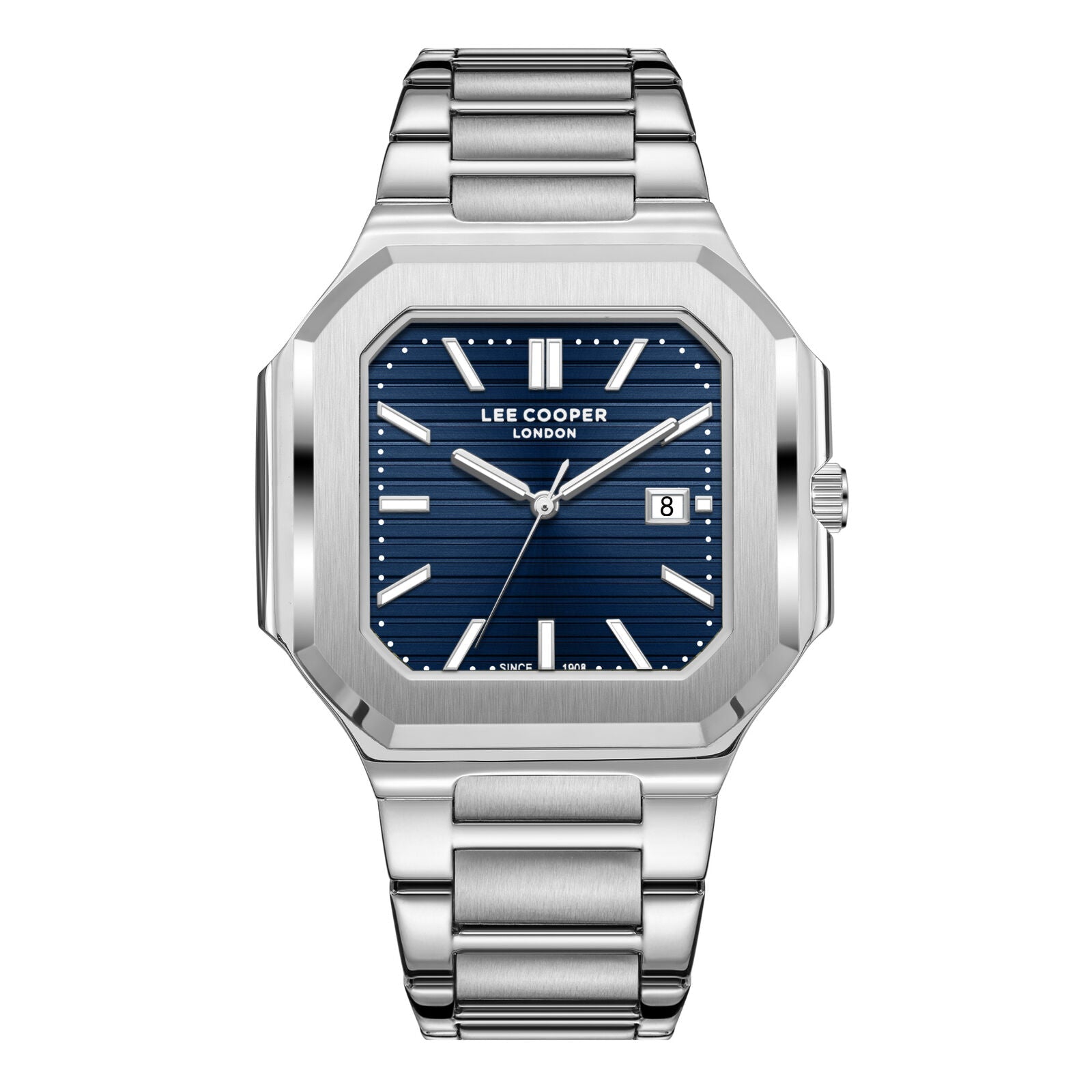 Lee Cooper Maxime Square Case Blue Dial Silver Watch - LC08269.390 Hoofdafbeelding