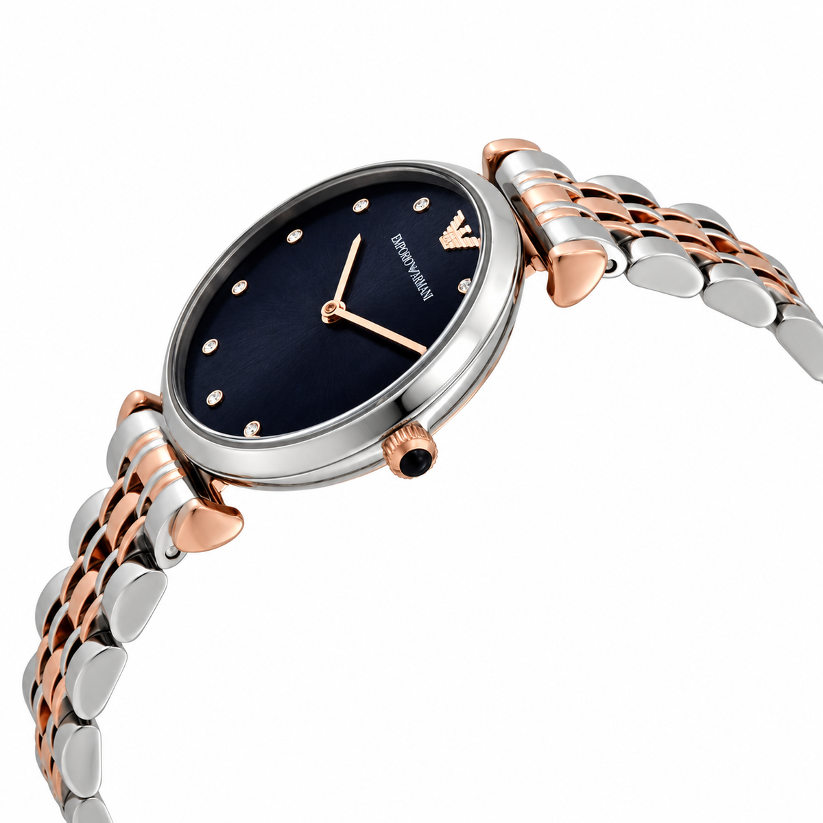 Emporio Armani 32mm Blue Dial Stainless Steel Crystal Women's Watch AR11092