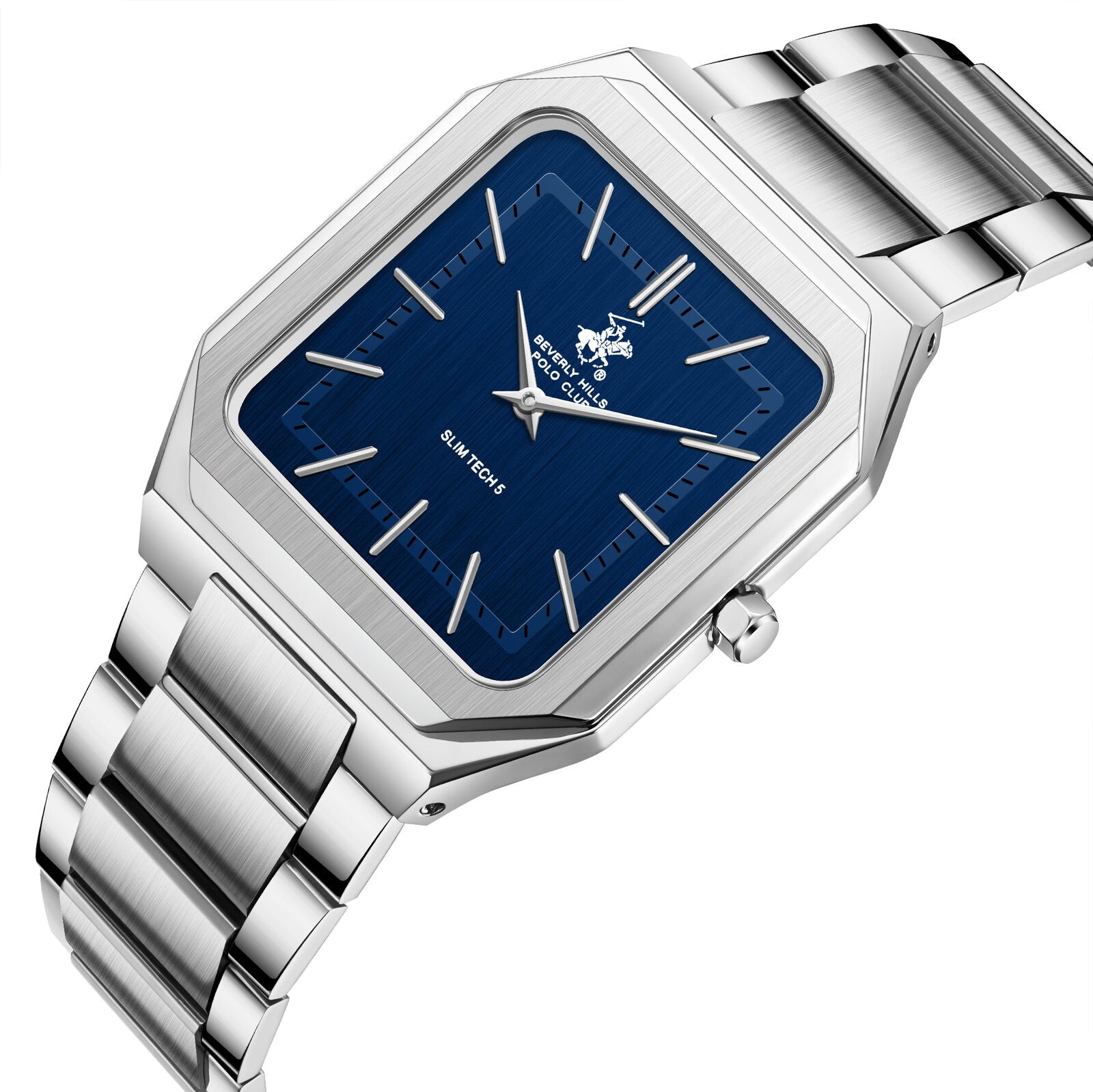 Beverly Hills Polo Club Slim Tech 5 Blue Dial Silver Watch BP3864X.390 Secondary image