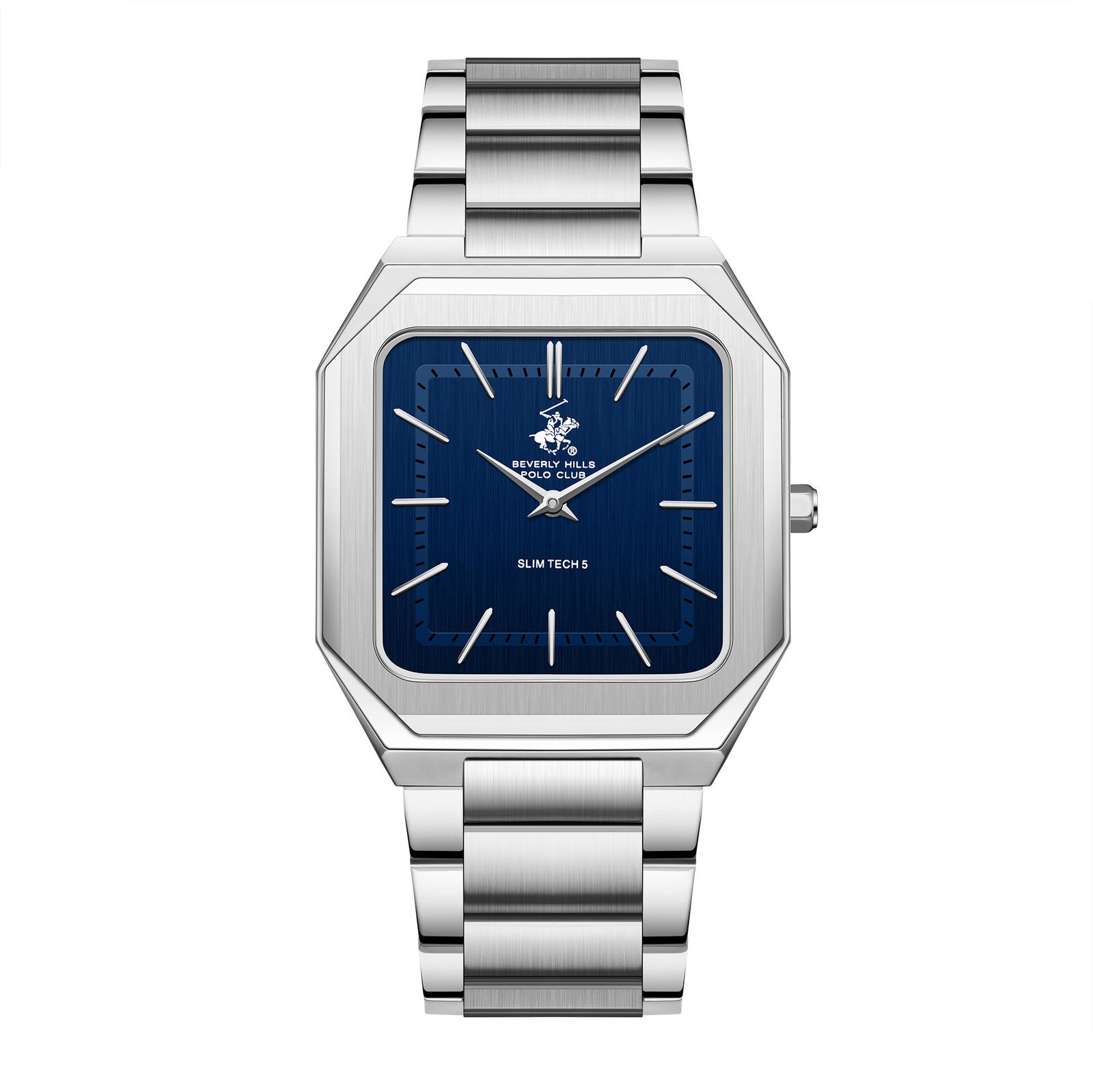 Beverly Hills Polo Club Slim Tech 5 Blue Dial Silver Watch BP3864X.390 Main image