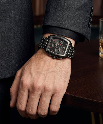 Versace Dominus 42mm Black Dial Stainless Steel Chronograph Men's Watch VE6H00623