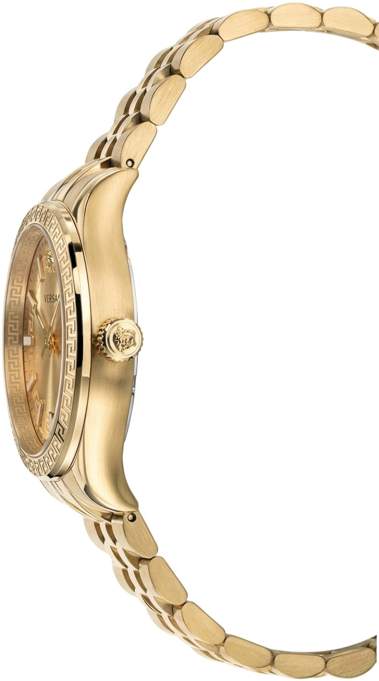 Versace Virtus 36mm Gold Dial Gold-Tone Women's Watch VEHU00720