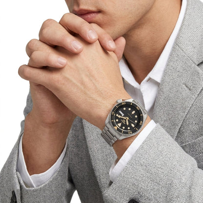 Seiko 5 Sports 42mm Black Dial Stainless Steel Automatic Men's Watch SRPD57K1