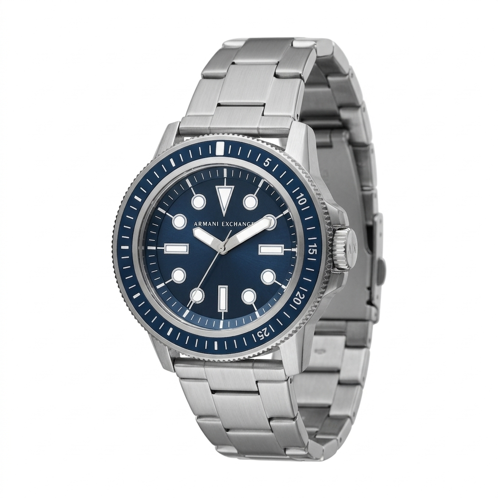 Armani Exchange Leonardo zilveren herenhorloge - AX1861 Hoofdafbeelding