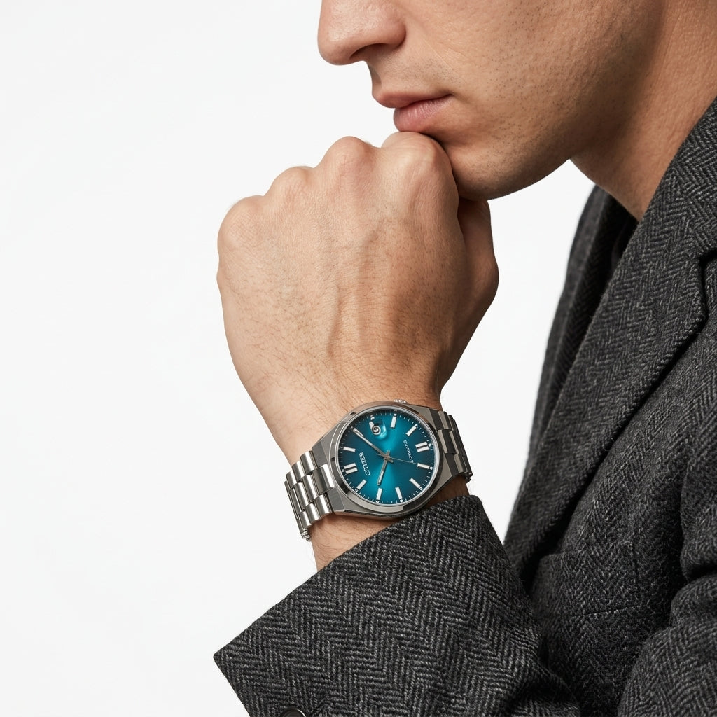 Citizen Tsuyosa 40mm Blue Dial Stainless Steel Automatic Men's Watch NJ0151-88X