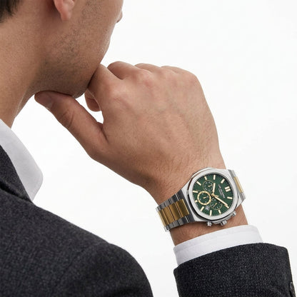 Lee Cooper Gauthier 41mm Green Dial Two-Tone Multifunction Men's Watch LC08272.270