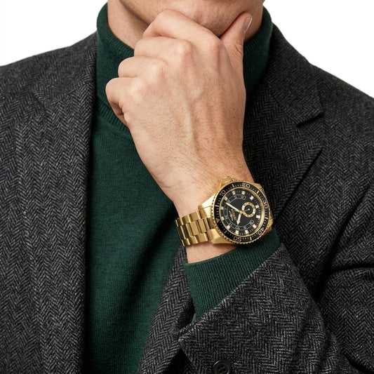 Invicta Pro Diver 44mm Black Dial Gold-Tone Men's Watch IN47131