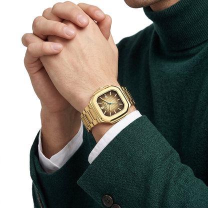 Lee Cooper Maxime 38mm Brown Dial Gold-Tone Men's Watch LC08269.140