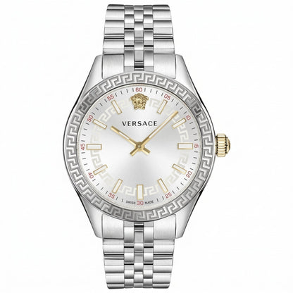 Versace Hellenyium 36mm White Dial Silver-Tone Women's Watch VEHU00320