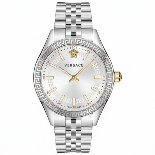 Versace Hellenyium 36mm White Dial Silver-Tone Women's Watch VEHU00320