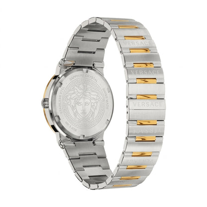 Versace Greca 41mm Green Dial Silver-Tone Men's Watch VEVI00420