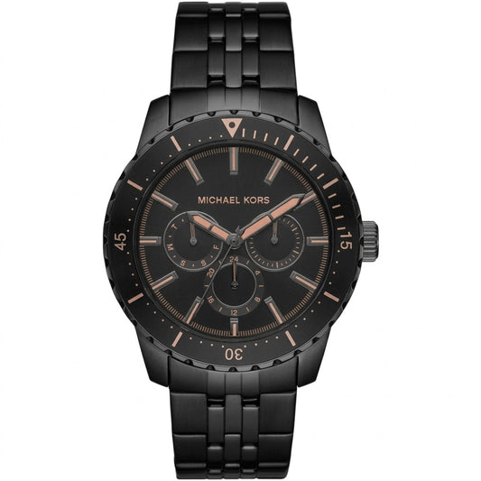 Michael Kors Oversized Cunningham 44mm Black Dial Stainless Steel Multifunction Men's Watch MK7157