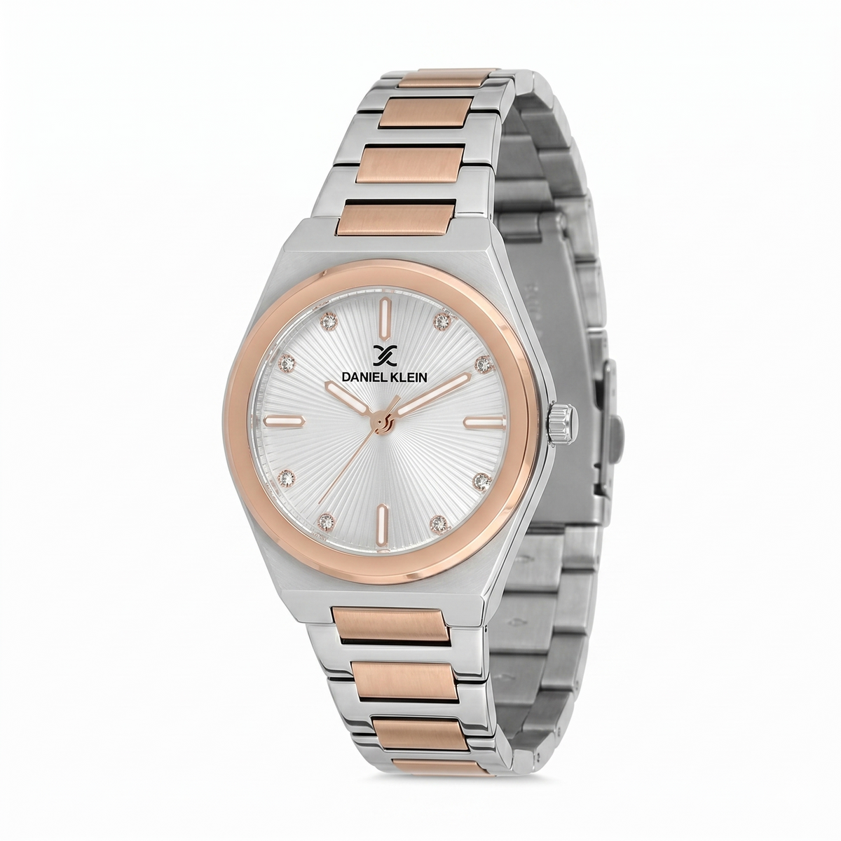 Daniel Klein Premium 32mm Silver Dial Two-Tone Unisex Watch DK.1.13900-6