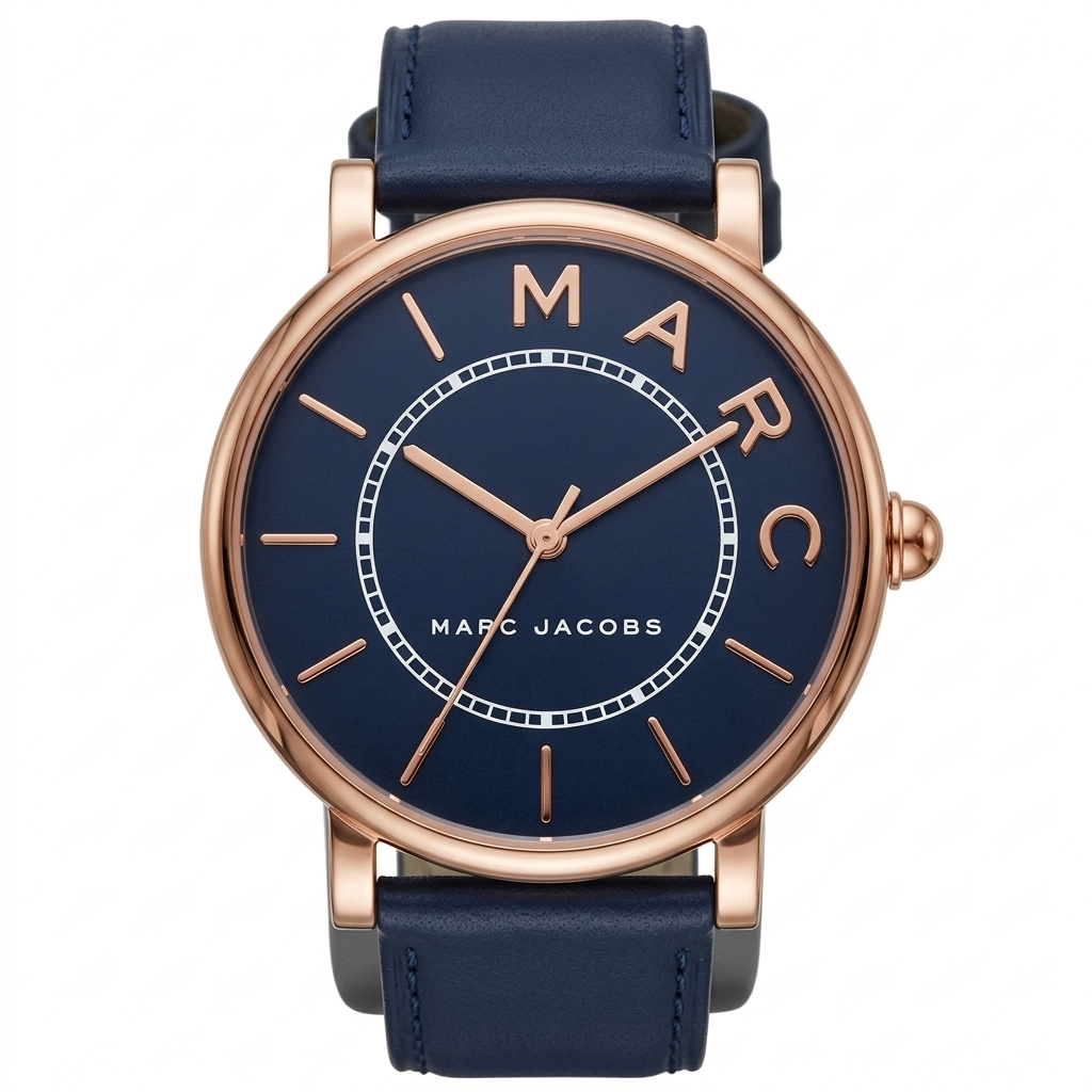 Marc Jacobs Classic Mini horloge met marineblauwe wijzerplaat en roségouden accenten MJ1539 Secundaire afbeelding