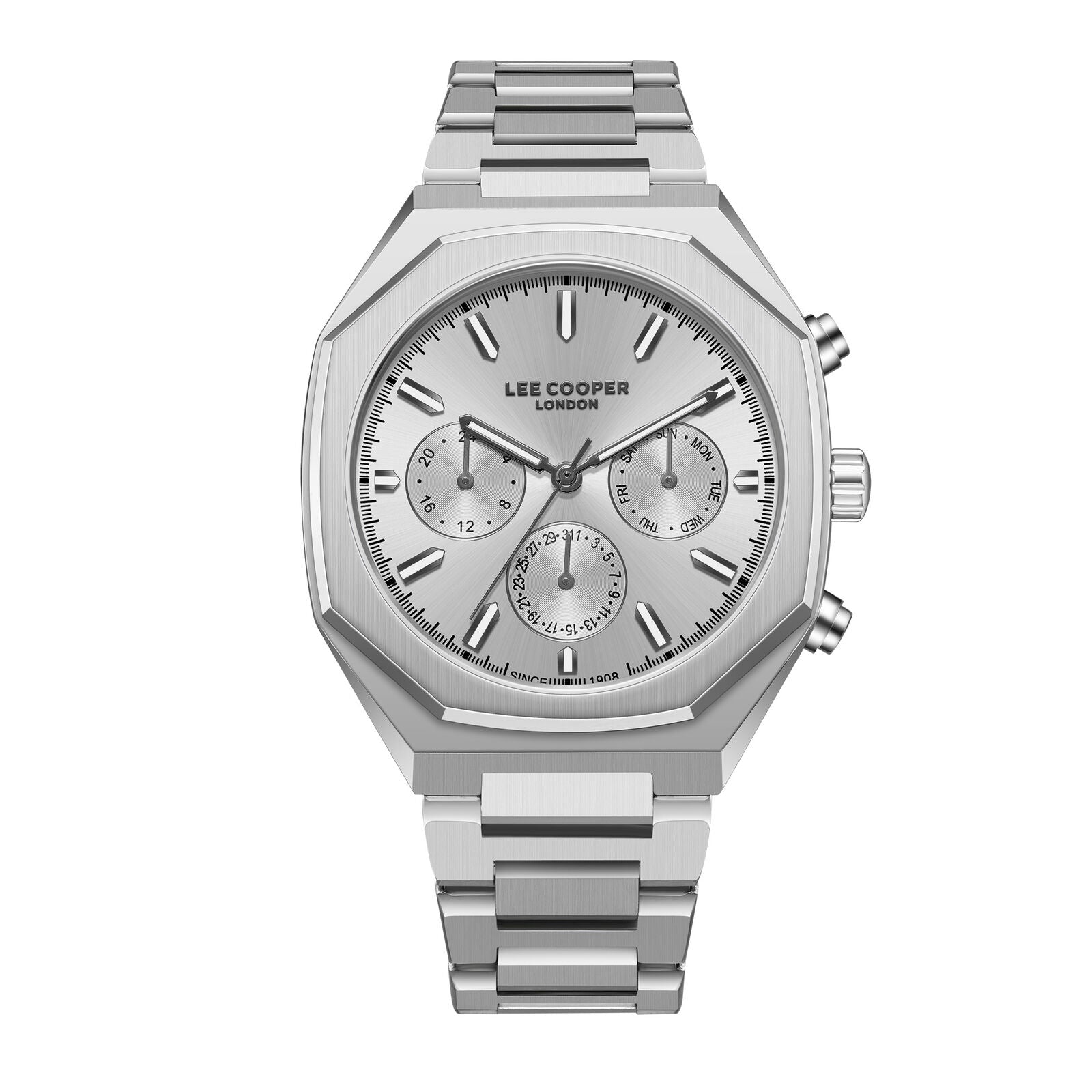 Lee Cooper Malo Multifunction All Silver Watch - LC08045.331 Hoofdafbeelding