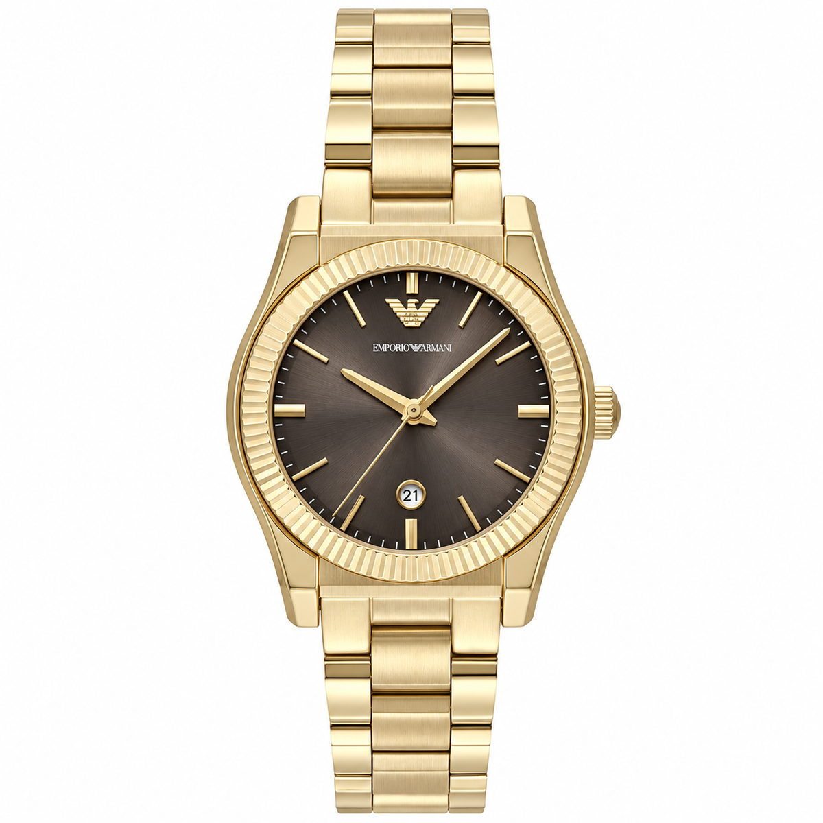 Emporio Armani 32mm Brown Dial Gold-Tone Unisex Watch AR11700