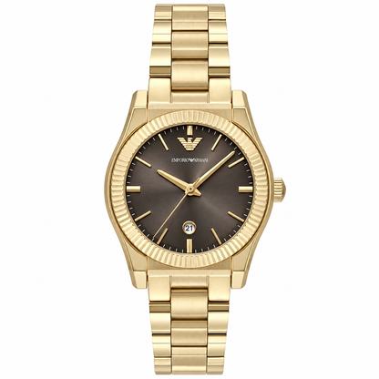 Emporio Armani 32mm Brown Dial Gold-Tone Unisex Watch AR11700
