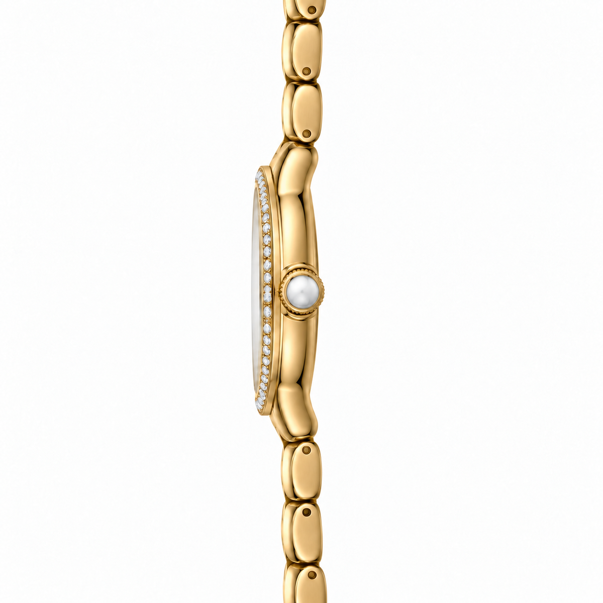 Emporio Armani Mia 32mm Gold Dial Gold-Tone Crystal Women's Watch AR11609