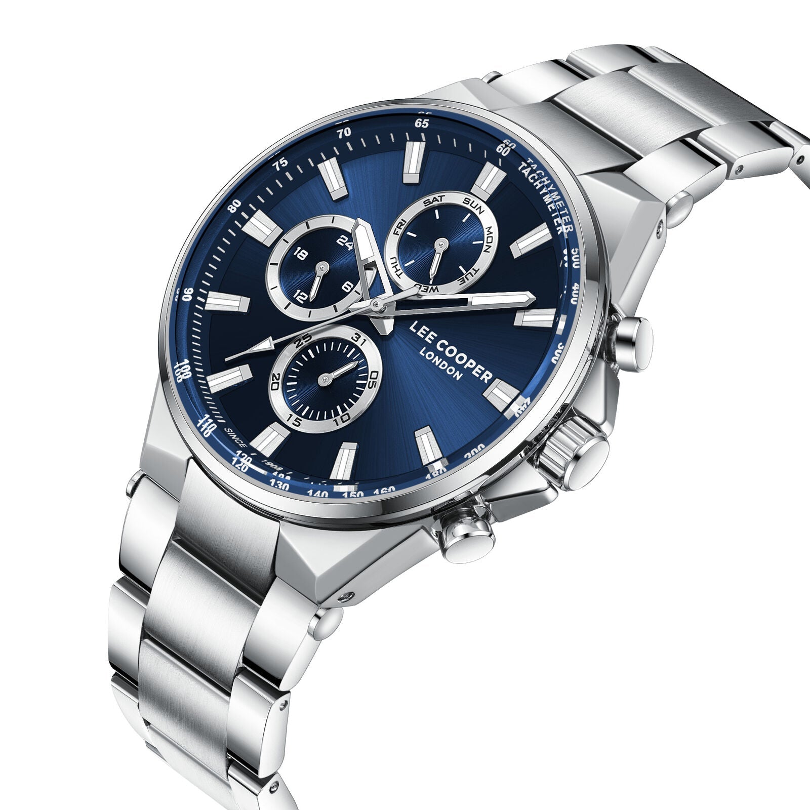 Lee Cooper Contemporary Multifunction Blue Dial Silver Watch - LC08219.390 Secondary image