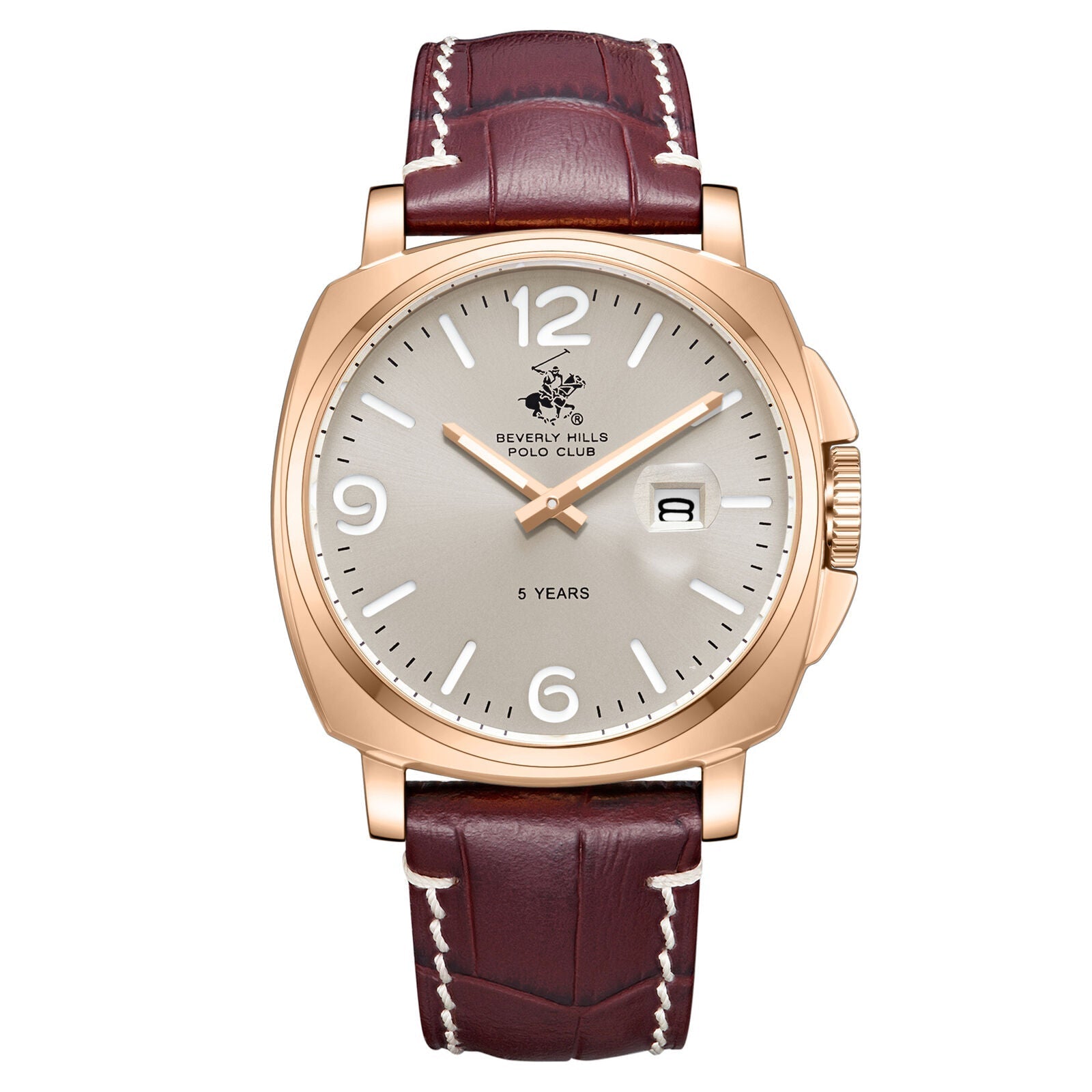 Beverly Hills Polo Club 5 Years Rose Gold Red Leather Watch BP3867X.162 Hoofdafbeelding