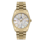 Beverly Hills Polo Club All Gold Mother Pearl Diamond Watch BP3172C.121