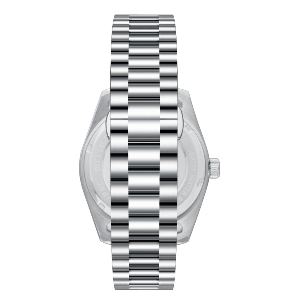 Slazenger Classic Day Date Window Sunray Blue Dial Silver Watch - SL.09.2583.1.390