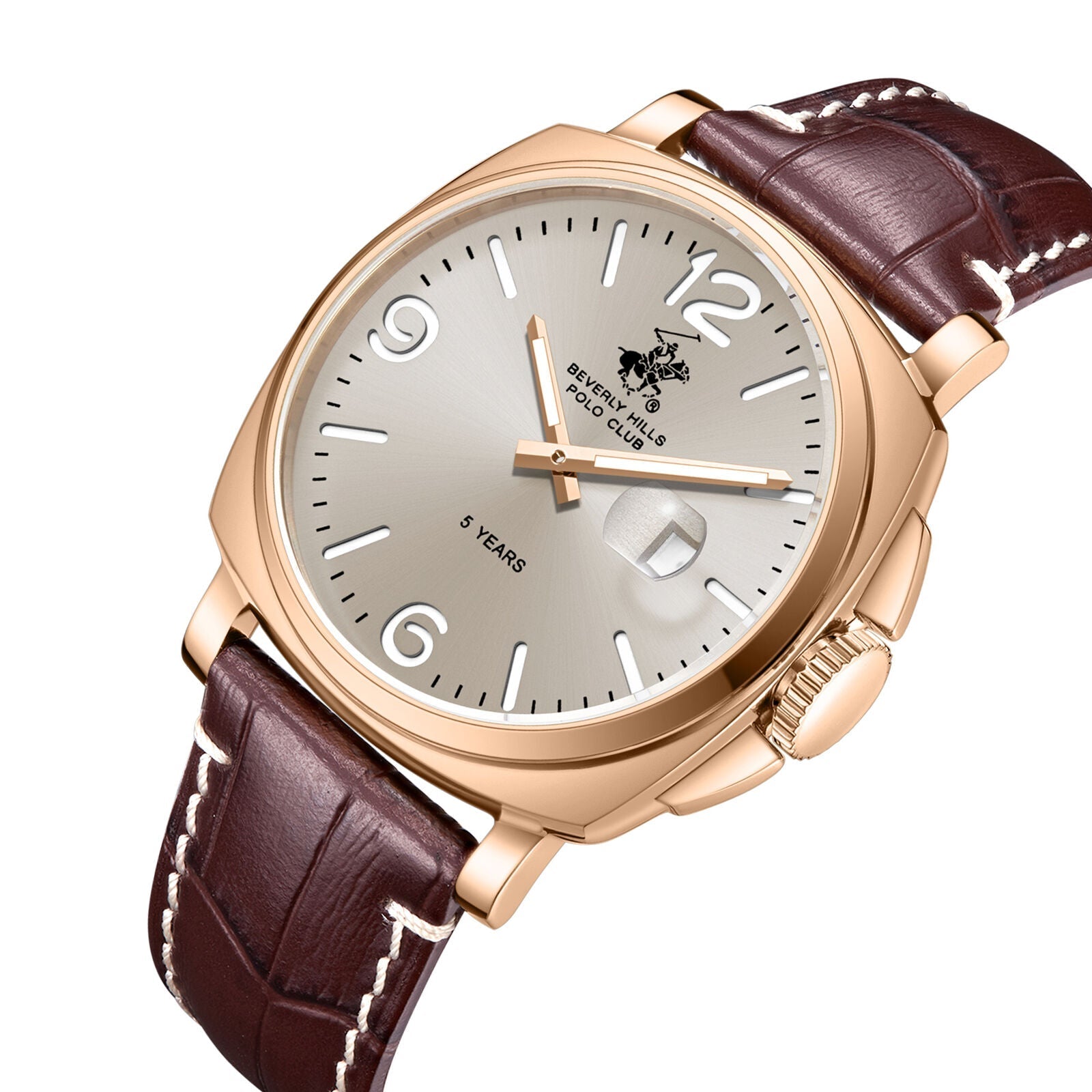 Beverly Hills Polo Club 5 Years Rose Gold Red Leather Watch BP3867X.162 Secundaire afbeelding